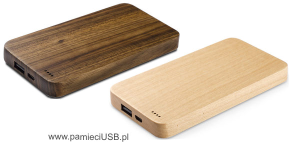 PD-200 Powerbank w obudowie drewnianej, jasny, ciemny