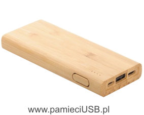 PE-250 Powerbank w obudowie z bambusa