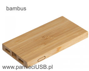 PE-70 Powerbank w obudowie z bambusa